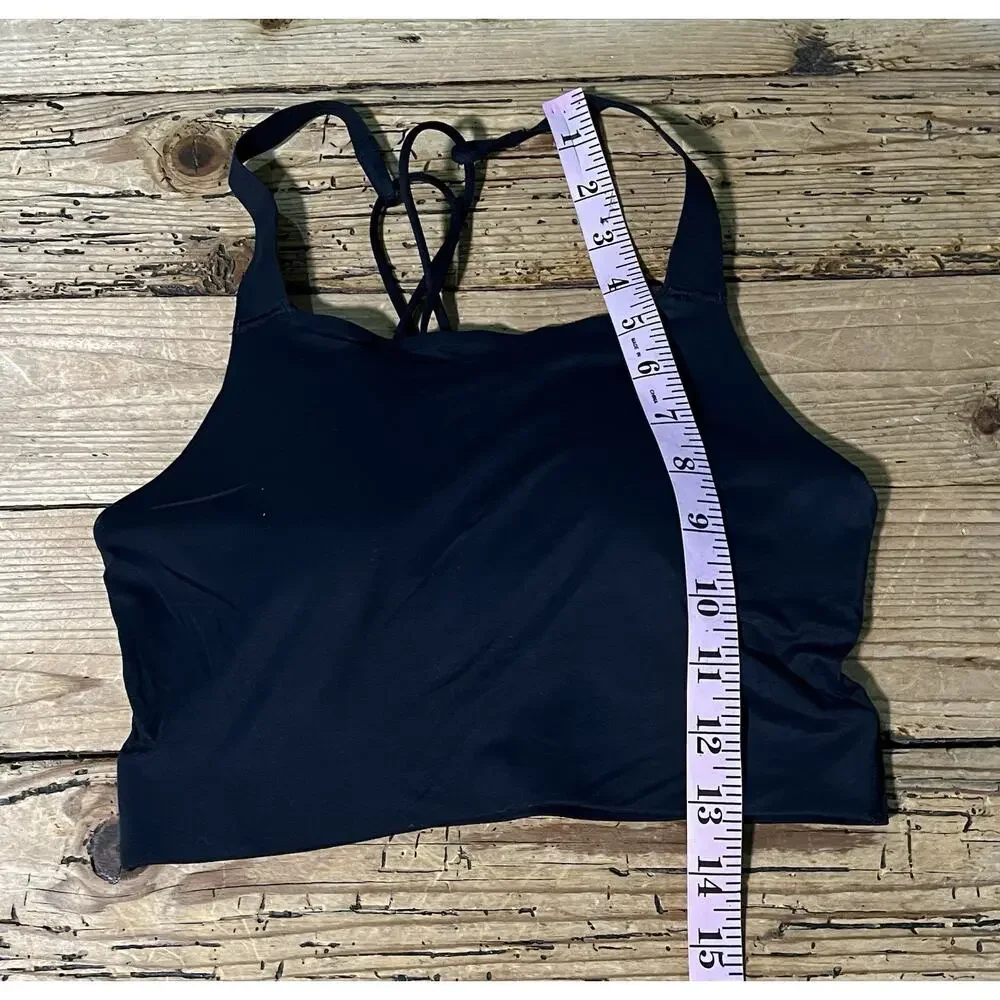 NIKE DRI-FIT Women’s Size 36 D Black Sport Air Puff Cross Support Bra